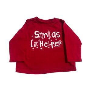 MINIWEAR “SANTA’S LIL HELPER” 12 MO LONG SLEEVE